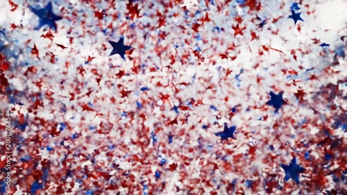 Confetti falling during celebration event