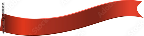 Ribbon shine in dark red metal luster