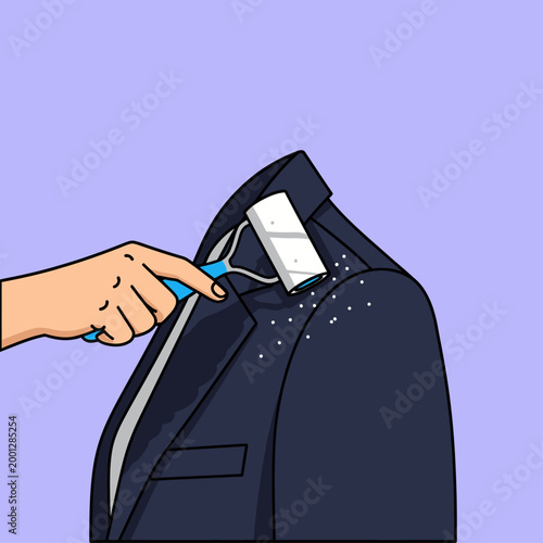 Hand Cleaning Suit With Lint Roller