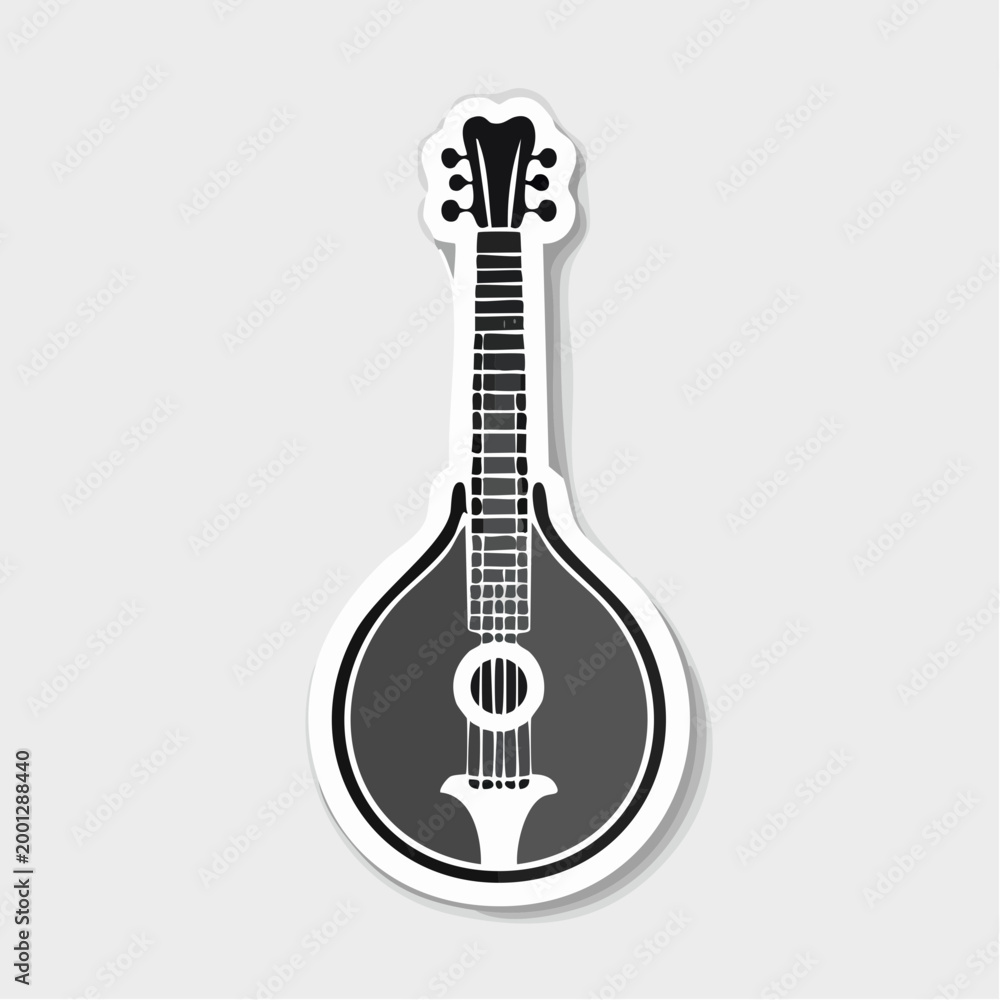 Obraz premium Illustration of a Portuguese Guitar
