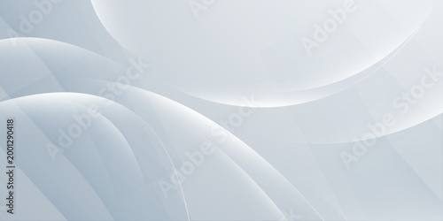Soft white abstract curved shapes on light grey background, smooth gradient minimal modern corporate backdrop wallpaper design