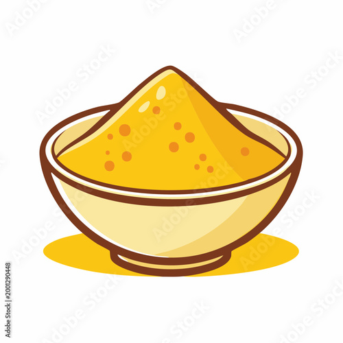Bowl of Yellow Powder