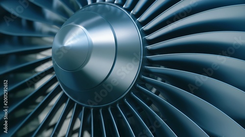 Precision engineering ultra clean turbine blade surface with subtle reflections industrial environment close-up view