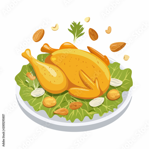 Crunchy Chicken Bowl mit Honig-Senf