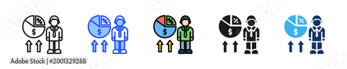 Profitability Expert Icon Collection With Multiple Styles