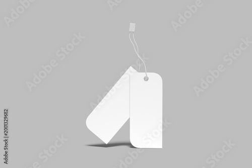 Label Tag Hangtag Blank Mockup