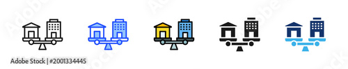 Work Life Balance Icon Collection With Multiple Styles