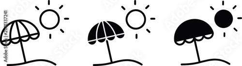 Lunar phases illustration new moon first quarter and full moon