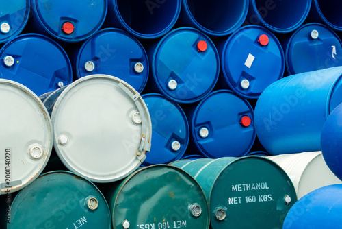 Photography Old chemical barrels
