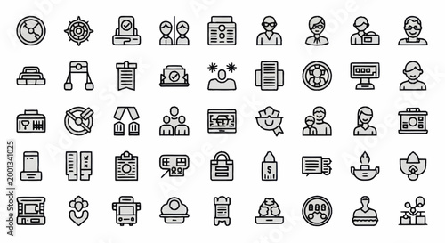 Business icons for web and apps.