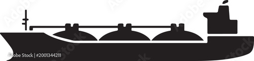 Oil tanker ship icon. Water transport elements. Premium quality graphic design icon. Simple icon for websites. logo Vector Black silhouettes