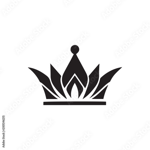 crown icon vector illustration