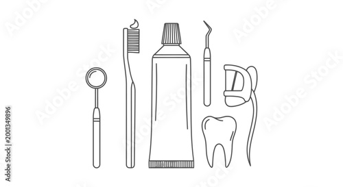 Dental hygiene tools and tooth