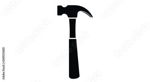 hammer silhouette on white background high quality professional detailed modern elegant stylish clean crisp vibrant colorful digital creative innovative contemporary