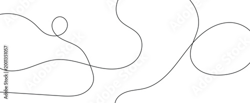 wave line horizontal divider outline minimalist background.