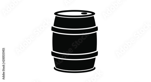 black barrel silhouette on white background high quality professional detailed modern elegant stylish clean crisp vibrant colorful digital creative innovative