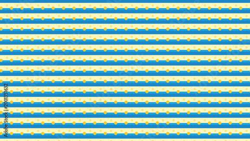 Vibrant striped pattern with blue, green, and yellow hues Vector