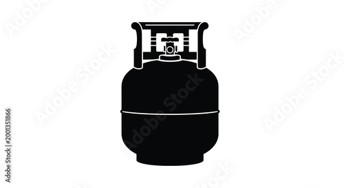 propane tank silhouette on white background high quality professional detailed modern elegant stylish clean crisp vibrant colorful digital creative innovative