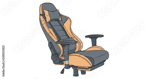 Ergonomic Office Chair with Adjustable Features and Cushioned Support.