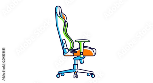 Ergonomic Office Chair with Adjustable Features and Support.