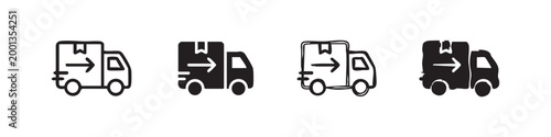 Factory icons with smoke and gears, representing industry and manufacturing.