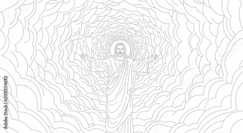 Jesus Christ in Heavenly Light Form.