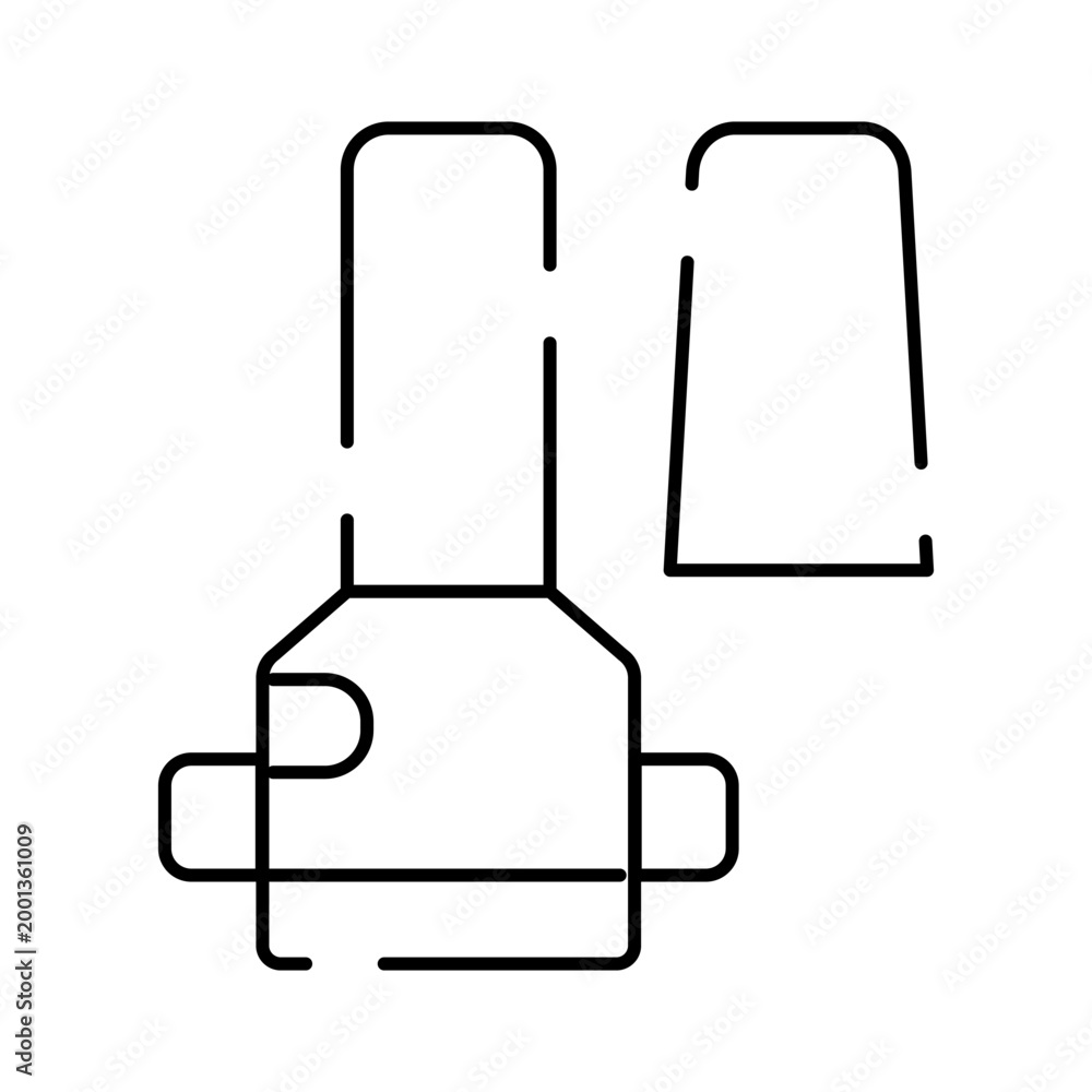 Obraz premium Nail polish bottle icon symbolizing beauty, fashion and self care, elegant minimalist illustration for manicure, salon, cosmetics branding, packaging, wellness and lifestyle projects