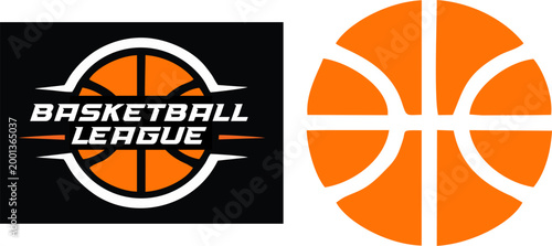 Basketball vector. Basketball logo vector. Outline, silhouette and flat vector ball. Basketball icon clipart flat designs. illustration vectors. Basketball line art and filled icon vector set