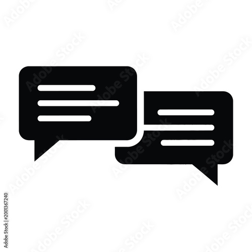 Chat bubbles icon conversation speech