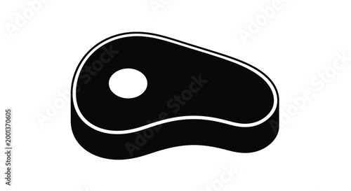 steak silhouette with white background high quality professional detailed modern elegant stylish clean crisp vibrant colorful digital creative innovative contemporary