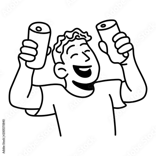 Man Raising Drink
