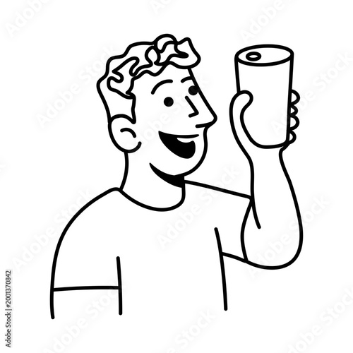 Man Holding Drink