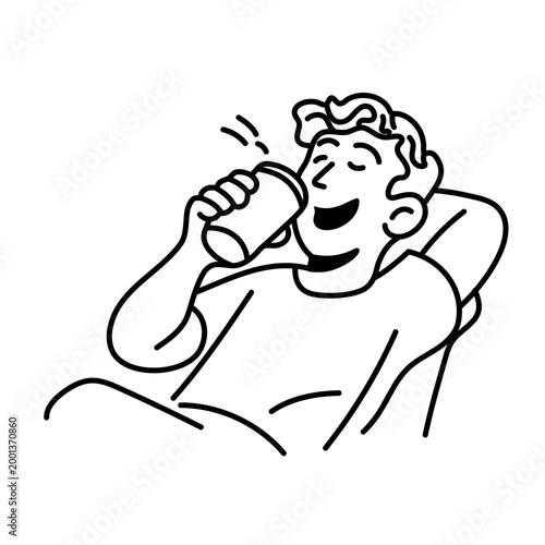 Relaxing With Drink