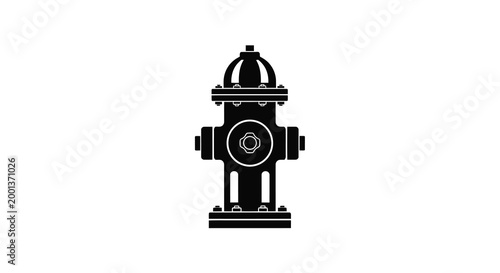 fire hydrant silhouette on white background high quality professional detailed modern elegant stylish clean crisp vibrant colorful digital creative innovative