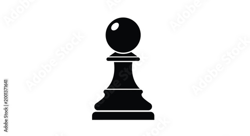 chess pawn silhouette on white background high quality professional detailed modern elegant stylish clean crisp vibrant colorful digital creative innovative