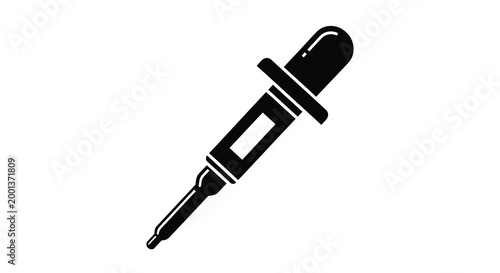 pipette silhouette on white background high quality professional detailed modern elegant stylish clean crisp vibrant colorful digital creative innovative contemporary