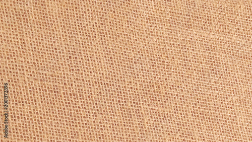 Minimal Rustic Burlap Texture Close-Up. Brown Burlap Textile Macro Texture Surface