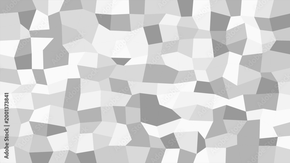 Fototapeta premium Abstract minimal geometric gray silver mesh low-poly vector background