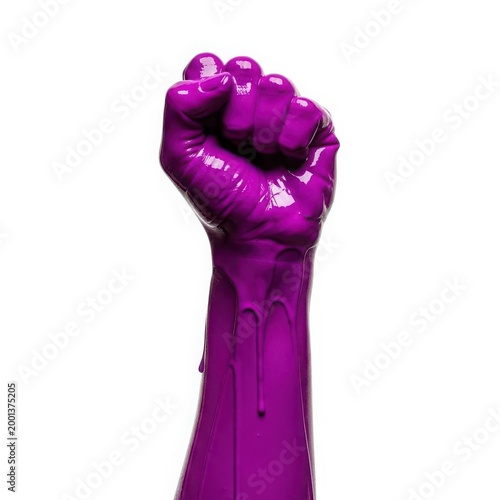 Obraz na płótnie Powerful purple fist