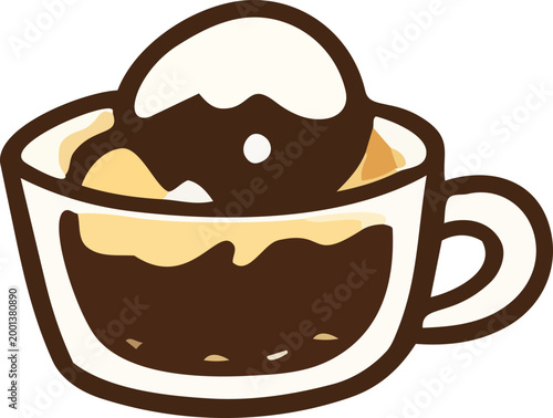Coffee Ice Cream Cup