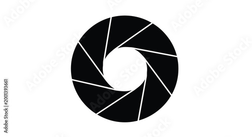 camera aperture silhouette high quality professional detailed modern