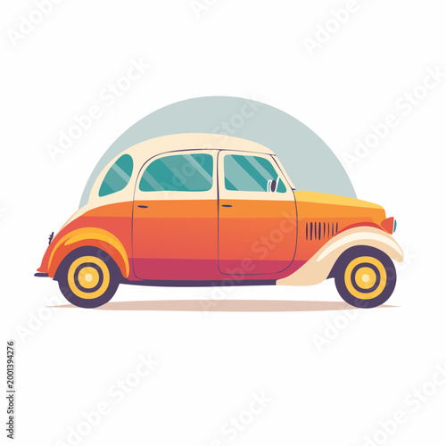 Vintage Car Illustration