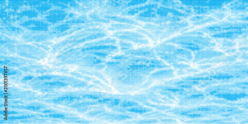 Blue and white water ripples light surface overlay background. 3d clear ocean surface pattern with reflection effect backdrop. Marble desaturated texture.