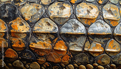 Colorful Pebbles and Stones Pattern Texture.