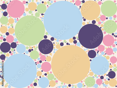 Apollonian Circle Gasket Abstract Mathematical Pattern