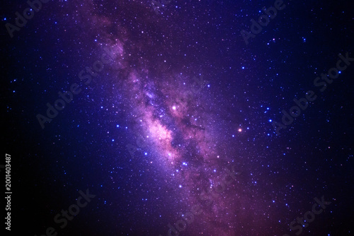 Night sky space background, Starry universe in dark  sky, Milky way galaxy with stardust field in deep universe