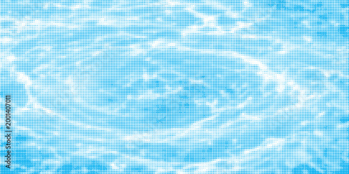 Blue and white water ripples light surface overlay background. 3d clear ocean surface pattern with reflection effect backdrop. Marble desaturated texture.