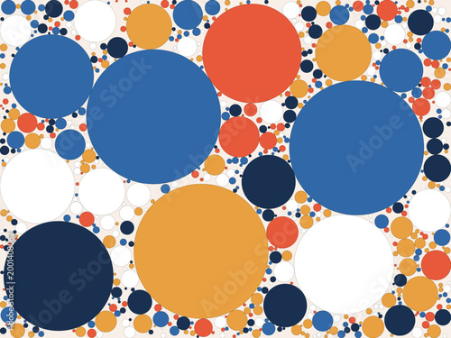 Multi-Scale Circle Composition Decorative Background