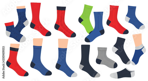 Colorful Cozy Socks Collection - Winter Warmth and Comfort
