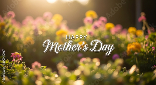 Mother's Day, Happy Mother's Day, Floral Greeting, Spring Flowers, Card Background